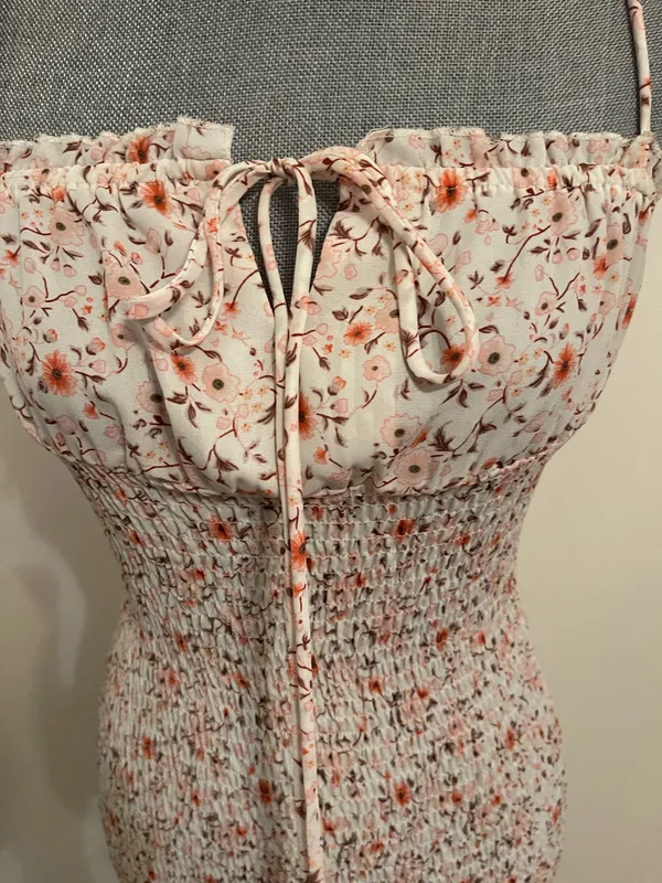Kirra Smocked Floral Spaghetti Straps Mini Dress - Image 8