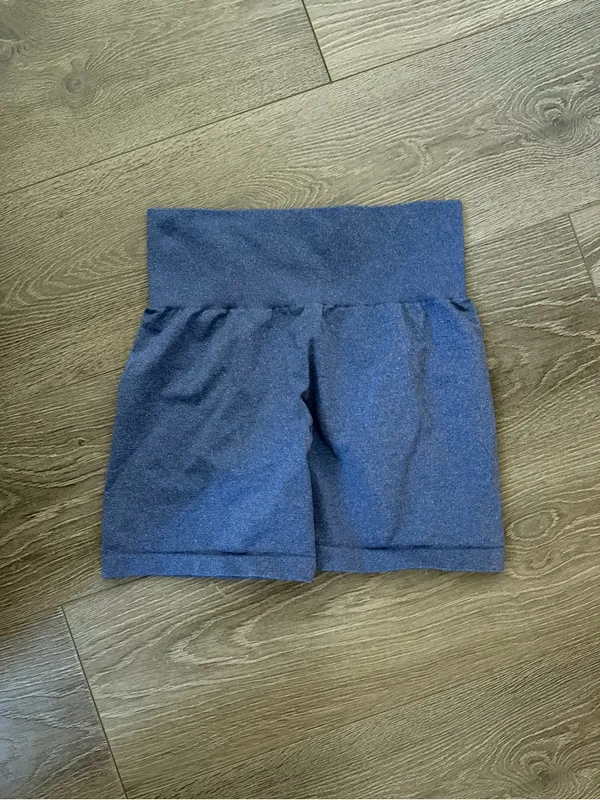 NVGTN High-Waist Navy Blue Active Shorts - Image 2