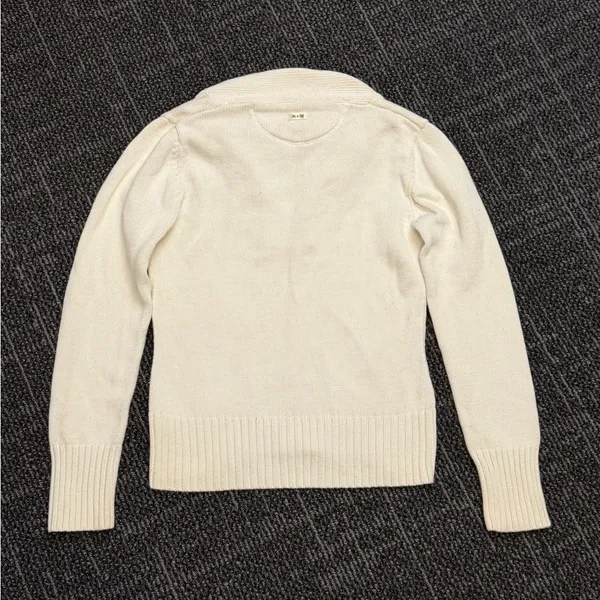 Converse One Star Women’s Cable Knit Sweater Medium Long Sleeve V-Neck Pullover - Image 5