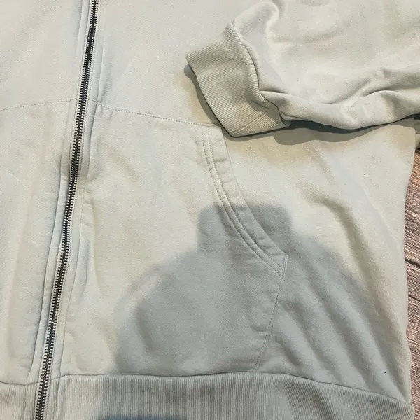 Aeropostale Women’s 2XL Light Green /‎ Blue Sweatshirt Hoodie w/ Pockets Zip Up - Image 4