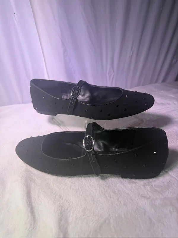 J. Crew Black Studded Mary Jane Flats - Image 4