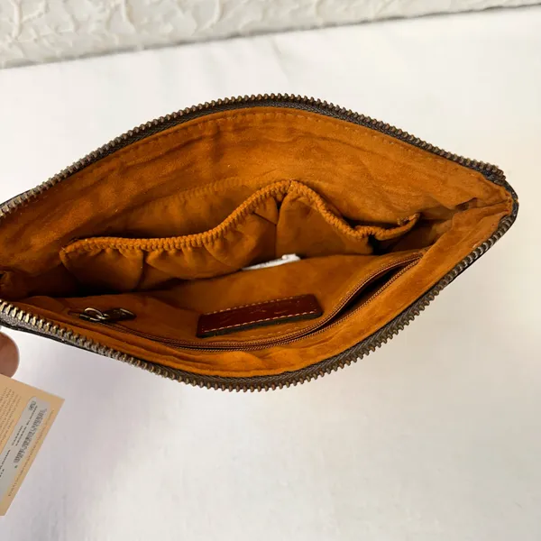 Patricia Nash Purse Cassini Leather Wristlet Wallet Floral Print Leather Bag - Image 6