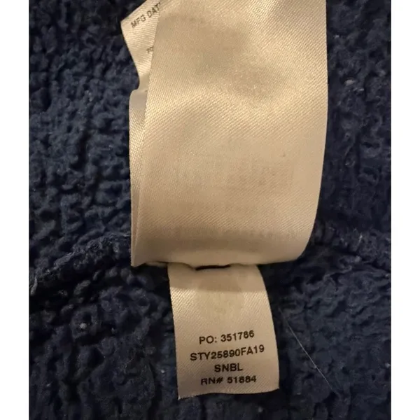 Patagonia Los Gatos 1/4 Zip Fleece Pullover Jacket Navy Blue 25890 Women Medium - Image 7