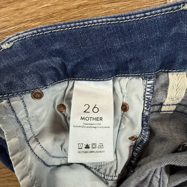 Mother Women's High Waisted Looker Ankle Fray Jeans 26 Lure Me In Skinny - Image 6