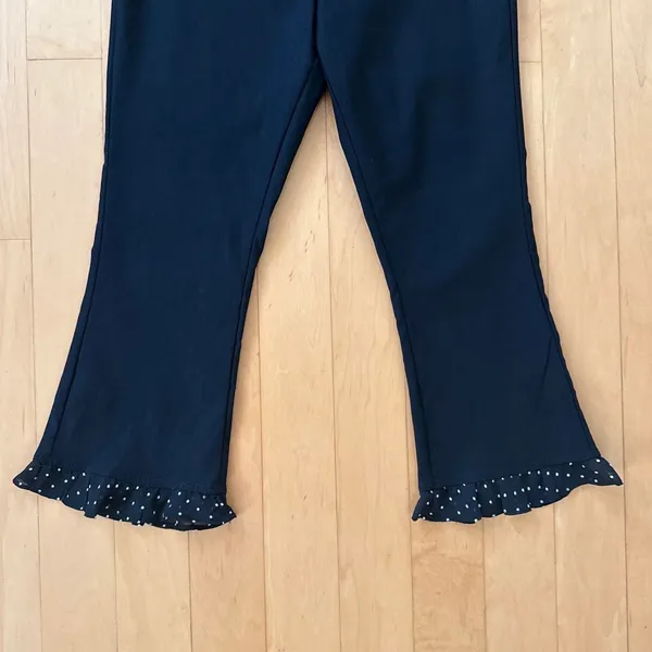 Princess Polly Darsie Frill Black Polka Dot Capri - Image 3