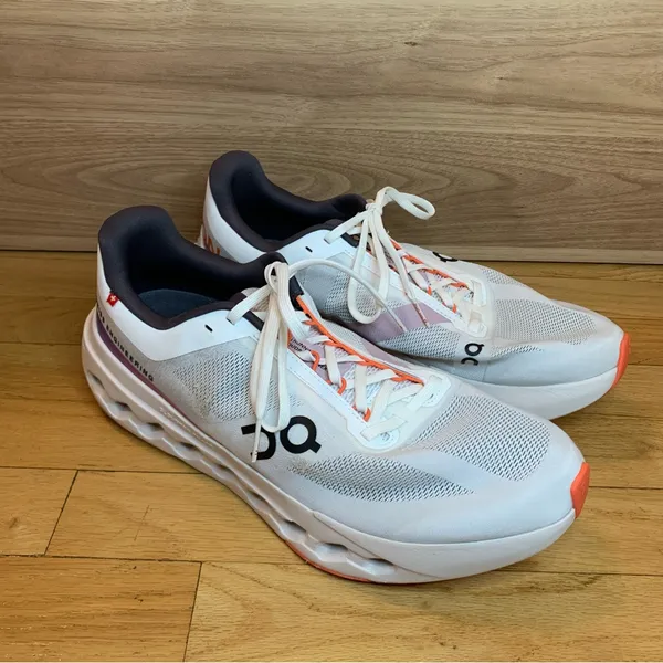 On Cloudsurfer Next Women's Sneakers in White / Flame - Size 12 - Image 2