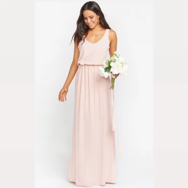 Show Me Your Mumu SMYM Kendall dusty blush maxi dress NEW SMALL - Image 3