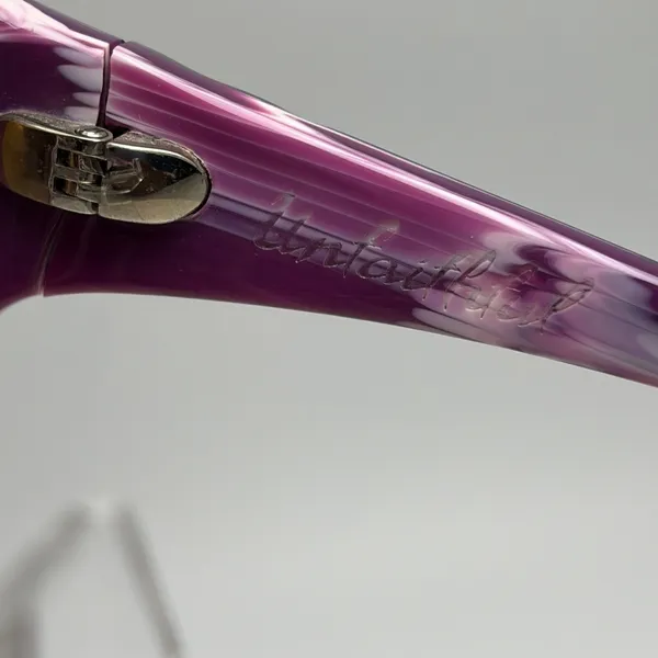 Oakley Unfaithful Purple Tiger Print Oversized Gradient Sunglasses - Image 5
