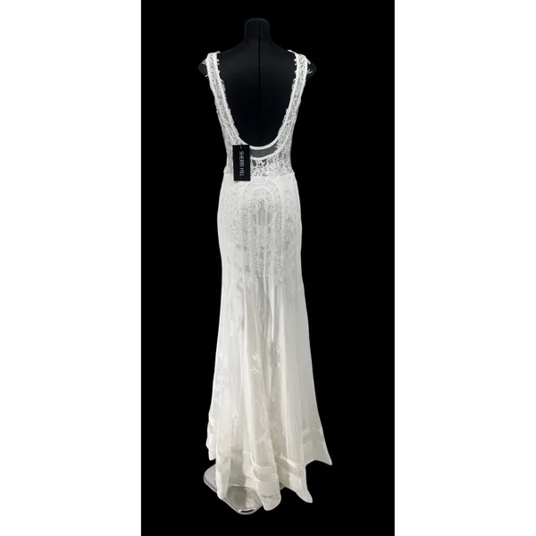 Sherri Hill 50906 White Lace‎ Mermaid Gown Sz 0 NWT $450 - Image 6