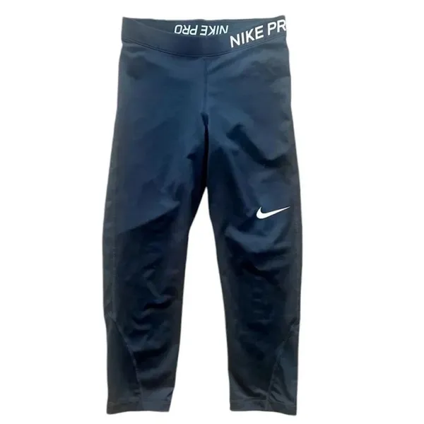 ✨Nike Pro Cropped Compression Athletic Navy Workout Sz Small Leggings✨ - Image 5