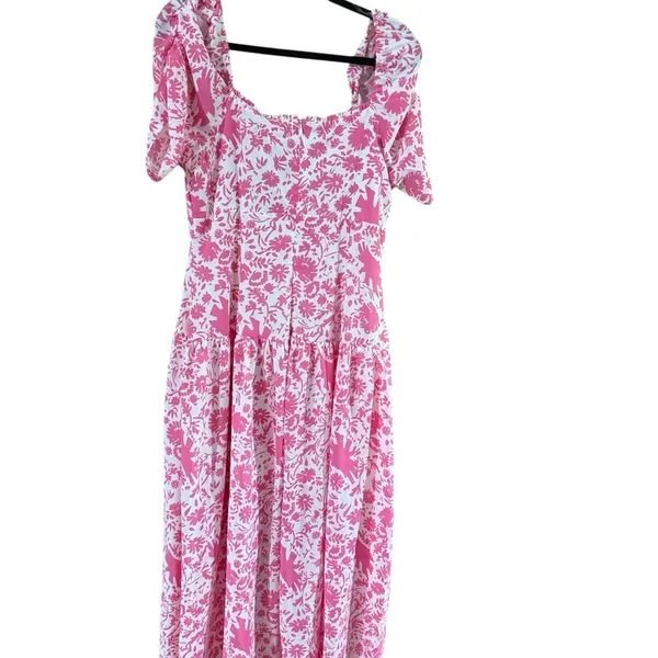 Entro Floral Blush Midi Dress - Image 9