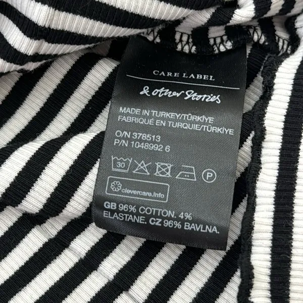 Stockholm atelier Striped Exposed Seam Boat Neck Top Sz - Image 7