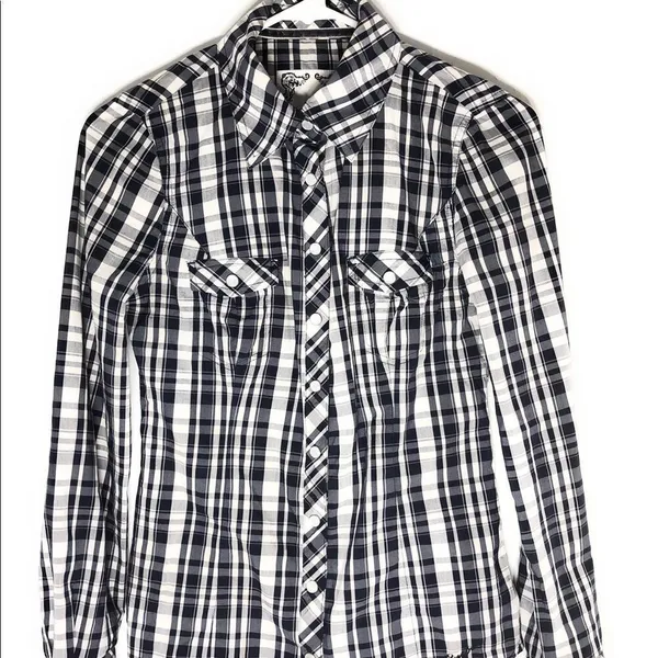 Guess Jeans Plaid Western Cut Shirt - Image 8