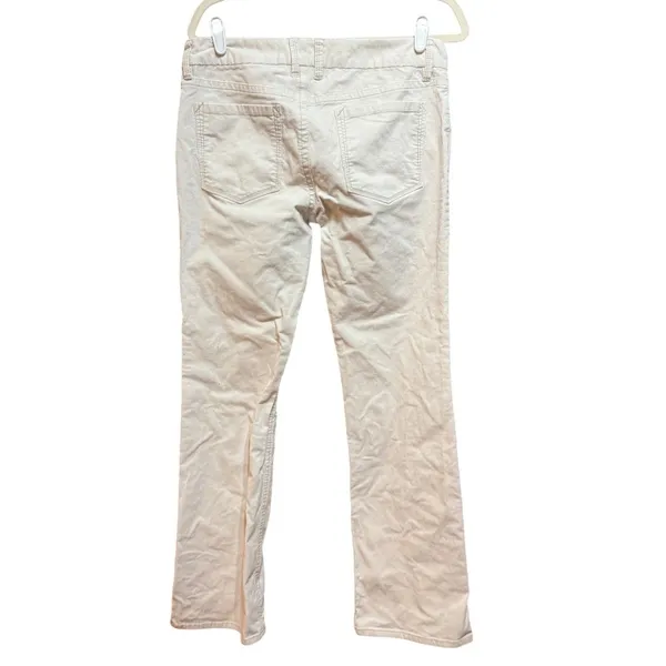 J.Crew Vintage Stretch Cords Favorite Fit Cream Corduroy‎ Straight Leg Pants 8R - Image 3