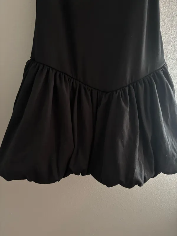 Black Bubble Dress Size L - Image 3