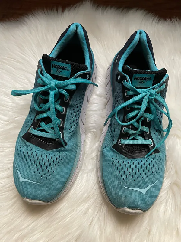 Hoka One One Cavu Running Shoes Womens Size 9.5 Teal - Image 5