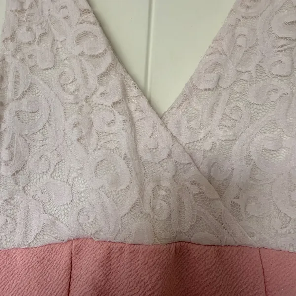 🌸 Blush Lace Dream Dress – Feminine, Flowy & Effortlessly Chic Small 🌸 - Image 2