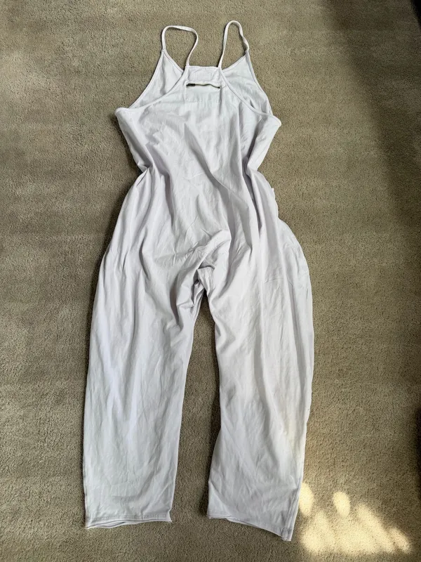 Free People Movement White Jumpsuit – Size L - Image 5
