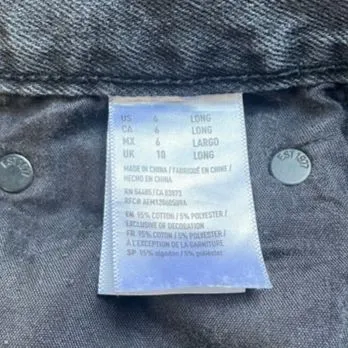 American Eagle Jeans Size 6 Black Ripped Distressed High Rise Straight Leg Y2K - Image 9