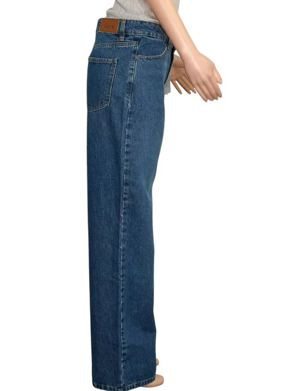 SÉZANE The Wide Leg Pants, Deep Blue, FR38/US6 - Image 7