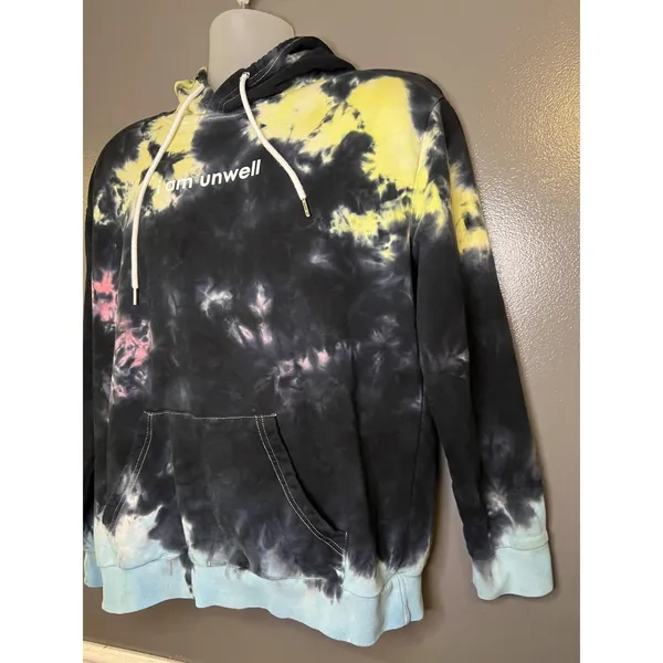 Barstool Sports Hoodie Womens Large Tie Dye I Am Unwell Call Her Daddy Graphic - Image 4