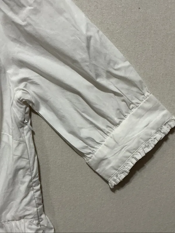J. Crew White Ruffle Tiered Maxi Dress with Keyhole - Image 6