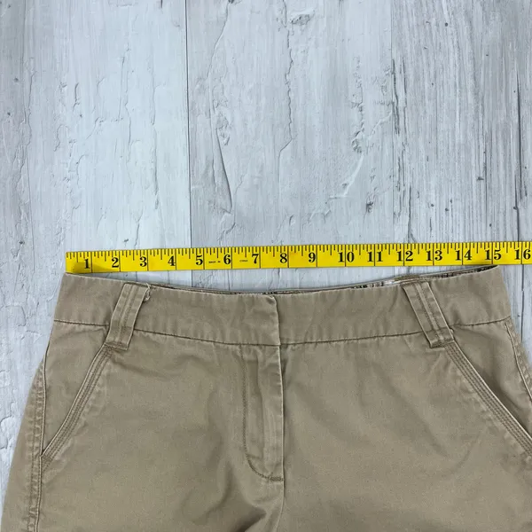 Khakis Tan Flat Front Mid Rise Chino Work School Basic Classic Plain Shorts 4 - Image 7