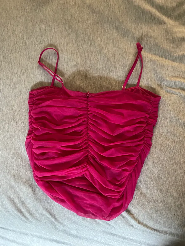 Babaton NWOT Aritzia  Pink Mesh Top - Image 2