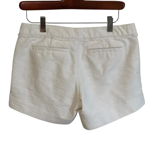 Lilly Pulitzer‎ White Textured Shorts Women's Size 2 Button Fly Casual Summer - Image 10
