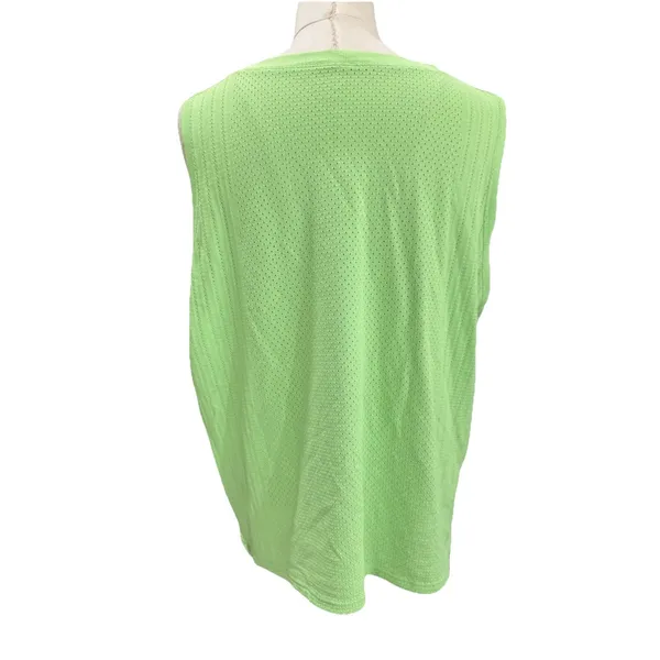 Lululemon Train to Be Tank Top Scream Green Light Relaxed Fit Mesh Size 10⁠ - Image 6