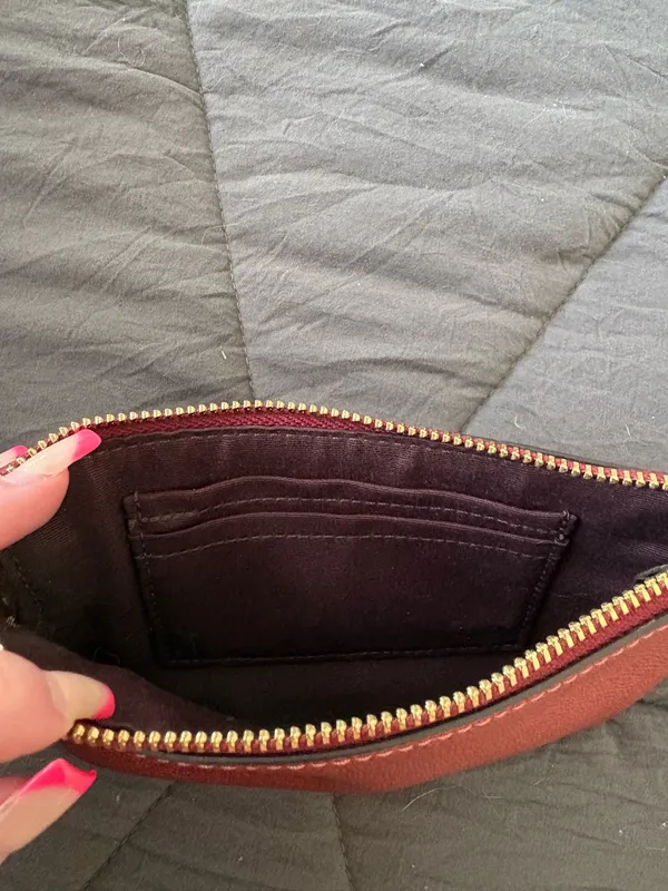 coach copper leather wristlet - Image 2