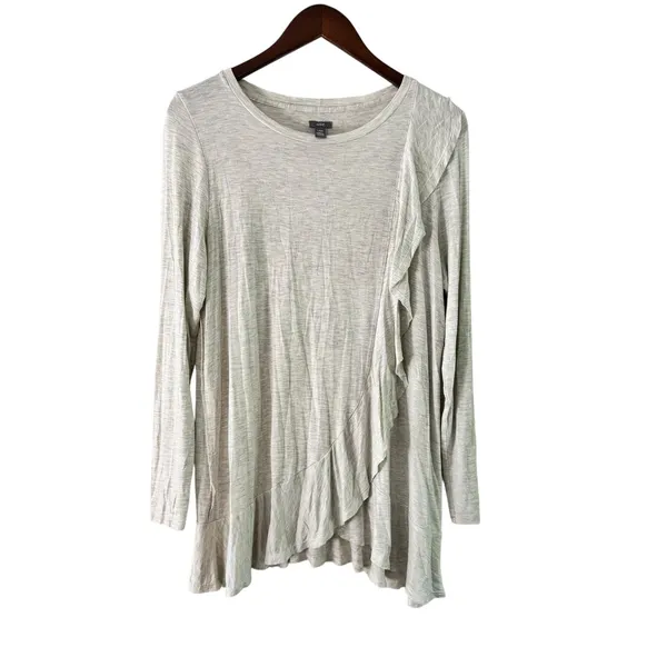 Aerie Women's Long Sleeve Ruffle Front‎ Tunic Top - Size Large - Image 8