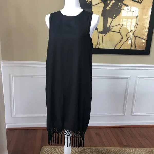 NWT Mud Pie Vivi Sleeveless Fringe Dress M - Image 2