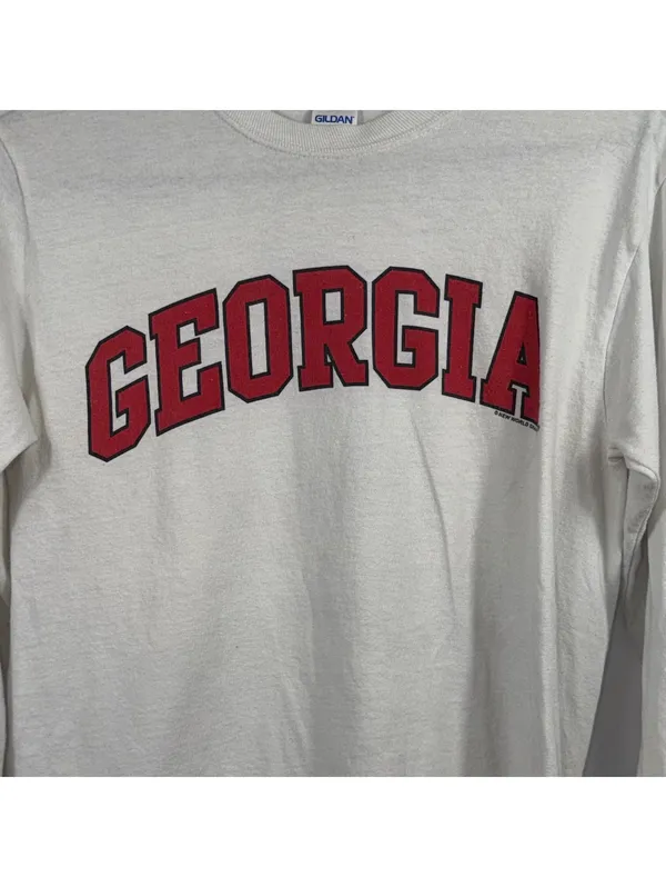 Gildan Georgia Bulldogs Long Sleeve Shirt Size S - Image 2