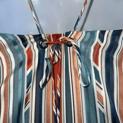 ASTR THE LABEL Multi Color Shift Dress Slits Tie Back EUC ‎ Size XS - Image 8