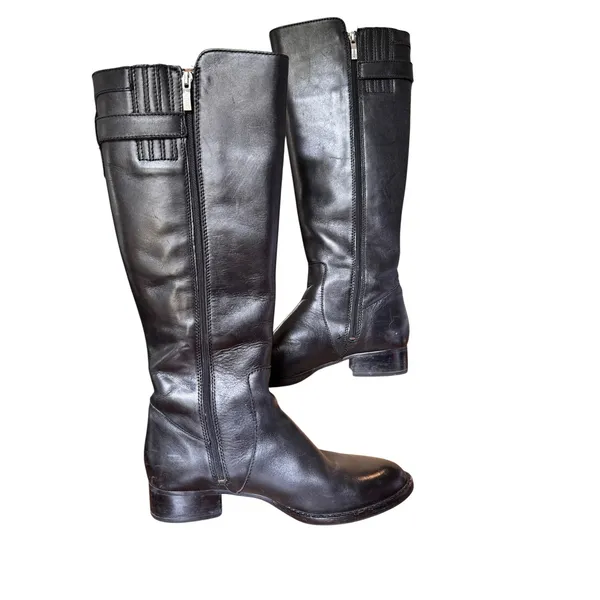 Ariat Womens Black Leather Knee High Equestrian Riding Boots 10008782 Size 8B - Image 4
