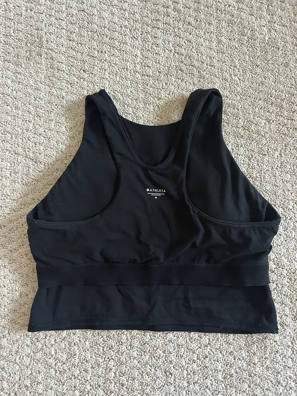 Athleta Conscious Crop Bra A-C in Black - Image 3