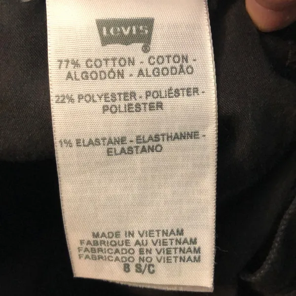 Levi’s Black Mid Rise Skinny Jeans 8 Dark Denim - Image 5