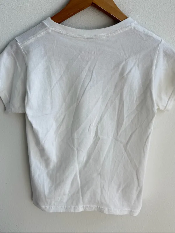 In Print We Trust White Cat Graphic Tee Size XS - Image 7
