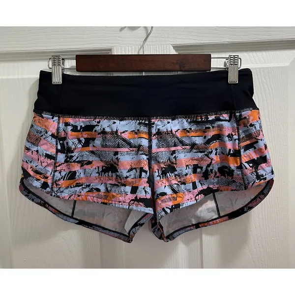 Lululemon Speed Up Short 2.5 Rare Inversion Multi Size 4 Activewear Running - Image 5