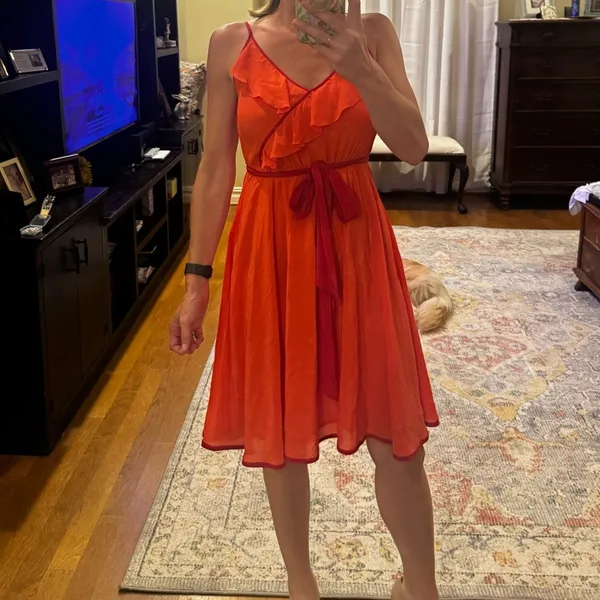 Girls from Savoy Anthropologie silk dress - Image 4