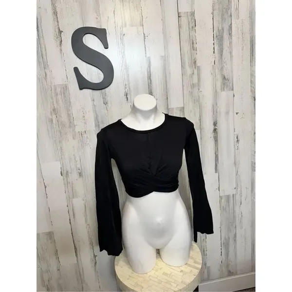 Black crop top Black - Image 2