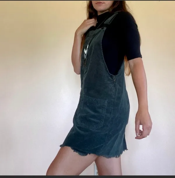 American Eagle Corduroy Overall Dress - Image 3