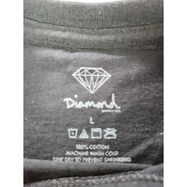 Diamond Supply Co. Women's Logo Shirt Top‎ Skateboarding Life Black Sz Large - Image 3