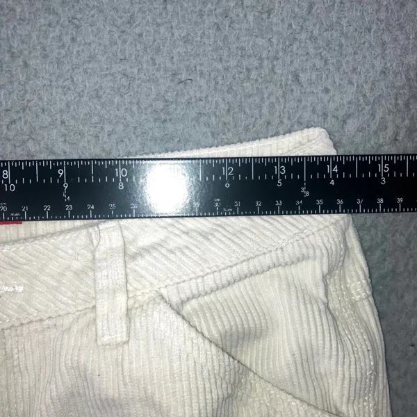 Dickies Corduroy Carpenter Pants Womens 1 25 Cream Skater Utility Fit 28x29.5 - Image 5