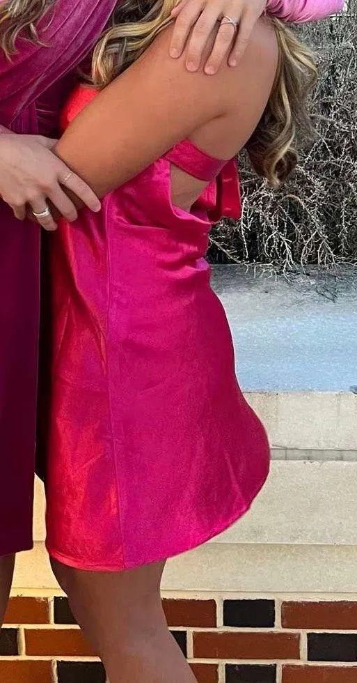 Hello Molly Strapless Pink Dress - Image 3