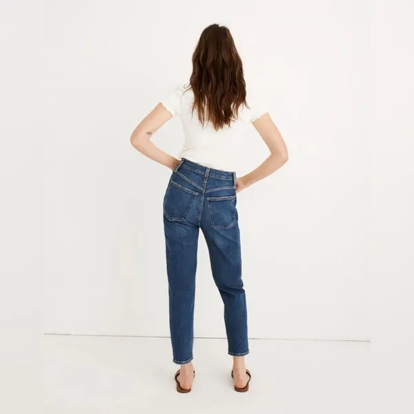 Madewell The Momjean: Comfort Stretch Edition Distressed Size 25 - Image 2