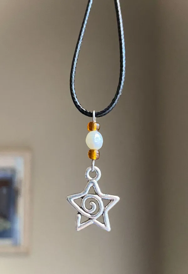 grunge y2k cute star swirl necklace💫🌀 - Image 2