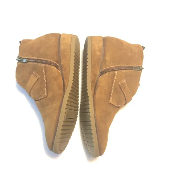 Franco Sarto Womens Cognac Brooke Wedge Ankle Bootie Sz 8.5 - Image 3