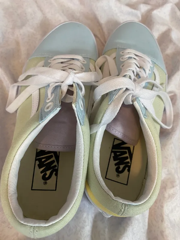 Vans old skool women’s pastel color block shoes - Image 4